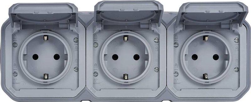 Plexo - Beschermende Contactdozen - Vochtige Ruimtes - Eenvoudig Design