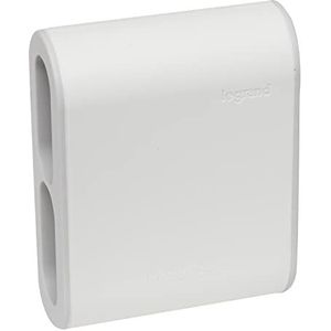 LEGRAND - Extra platte 4-voudige stekkerdoos - 4 zijstopcontacten zonder aarde 6 A - Geïntegreerde kinderbeveiliging - Wit