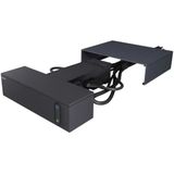 Legrand - Stekkerdoos - Zwart - 3 Geaarde Stopcontacten - Aluminium Kap