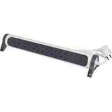 Legrand - Draaibare Stekkerdoos - Zwart - Kunststof - 6 Schuko Stopcontacten