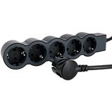 Legrand - Stekkerdoos - Zwart/Donkergrijs - 5 Stopcontacten - 16 A - 230 V
