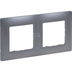 Legrand Niloe Selection rand dubbel staal 762052