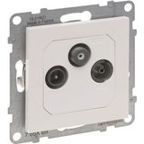 Einddoos-tv R-SAT - Schakelaar - Zwart - Kunststof