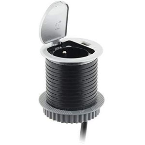 Otio - Compact Inbouwcontactblok - Met Deksel en USB-aansluiting