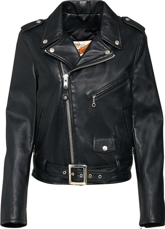 SCHOTT - LCW8600 - Perfecto - Zwart - Lamsleer