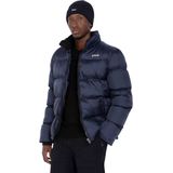 Schott - Idaho - Puffer Winterjas - Navy - 100% Nylon, Hoge Kraag, Warme Vulling