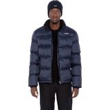 Schott - Idaho - Puffer Winterjas - Navy - 100% Nylon, Hoge Kraag, Warme Vulling