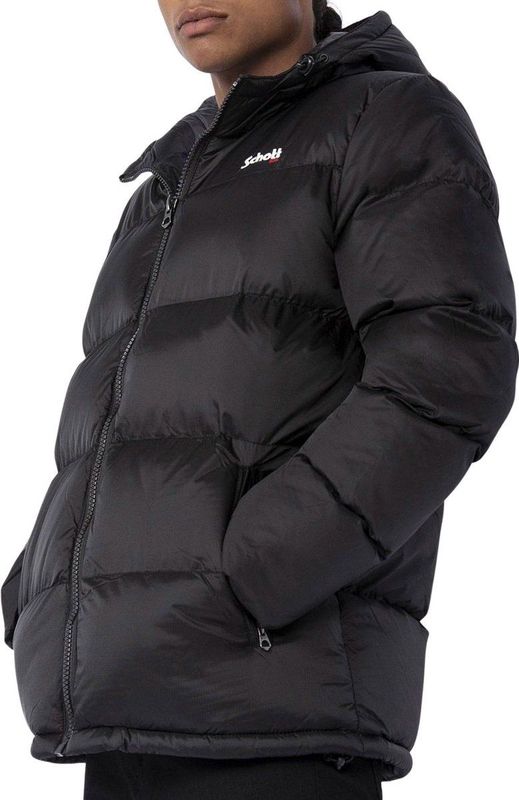 Schott - Idaho2 - Puffer Winterjas - Zwart - 100% Nylon