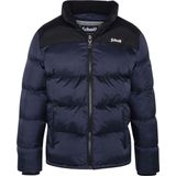 Schott - Utah2 Puffer Winterjas - Navy - Zwart - 100% Nylon / 60% Katoen - 40% Nylon