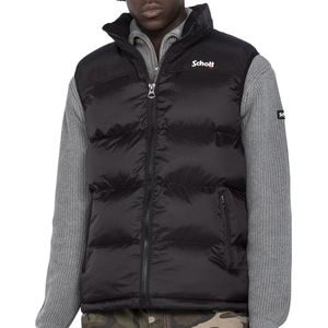 SCHOTT - Utah V - Bodywarmer - Zwart - Nylon
