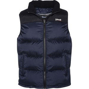 Schott - UtahV - Outdoorbodywarmer - Navy - Zwart - 100% Nylon