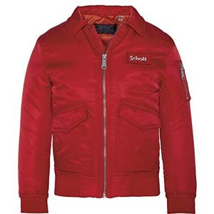 Schott NYC Jas voor jongens, Rood, 10 jaar