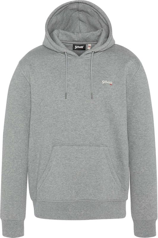 Schott - Hoodie - Zwart - Katoen