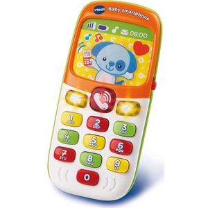 VTech Baby-smartphone, tweetalig, uniseks, babytelefoon, educatief speelgoed, Franse versie