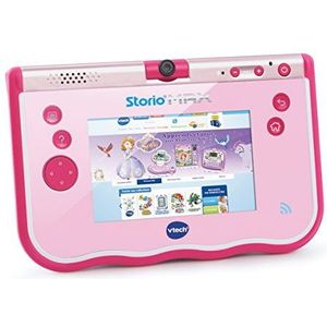 VTech - Storio MAX pedagogisch tablet voor kinderen, multifunctioneel, 5 inch touchscreen, 180 graden draaibaar, foto's en video's (80-183857), roze (3480-183857)