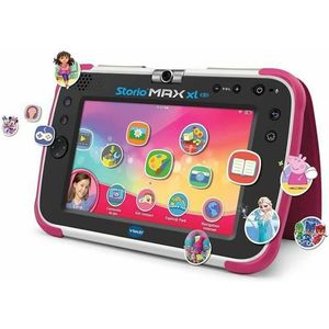 VTech - Storio MAX XL 2.0 roze, tablet voor kinderen, touchscreen, educatief en veilig, met 7 inch kleurendisplay, wifi, Android, camera, cadeau voor kinderen van 3 jaar tot 11 jaar - inhoud in het