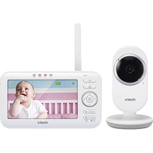 Vtech - Babyfoon Met Video - Wit - Digitale Overdracht - 5 Inch Scherm