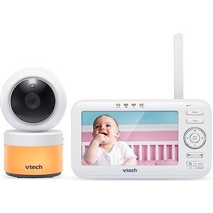 VTech - BM5463 – indoor – babyfoon Video Lightshow – babyfoon met projectie en nachtlampje 480p – versie FR, 1 eenheid (1 stuk)