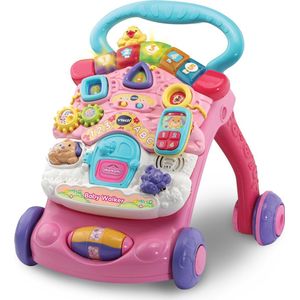 VTech - 2 in 1 Baby Walker - Loopwagen - Roze - Educatief Speelgoed