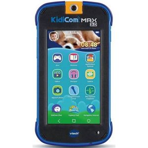 VTech - KidiCom Max 3.0 blauw, draagbaar, voor kinderen zonder beveiligd pakket – 3/8 jaar – versie FR