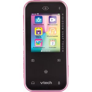 VTech 80-549252 KidiZoom Snap Touch - Educatief Speelgoed - Roze - 6 tot 12 Jaar, Zwart