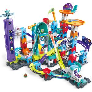 VTech - Marble Rush - Knikkerbaan - 120 Onderdelen - Incl. 10 Knikkers met Licht- en Geluidseffecten