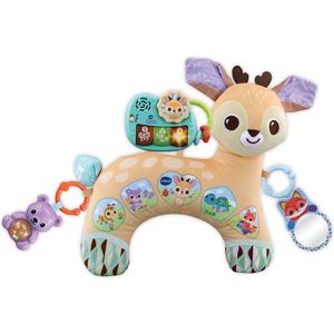 VTech - Dierenvriendjes Tummy Time Knuffelhertje - Interactief Babyspeelgoed - Vanaf 3 Maanden