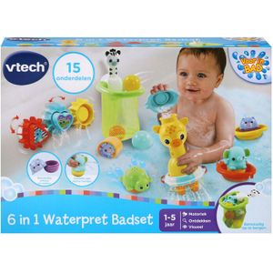 VTech - Baby 6-in-1 Waterpret Badset - Badspeelgoed - 15 Onderdelen - Speelgoed 1 Jaar
