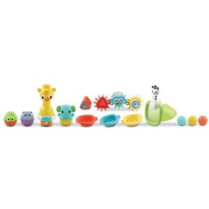 VTech - Baby 6-in-1 Waterpret Badset - Badspeelgoed - 15 Onderdelen - Speelgoed 1 Jaar