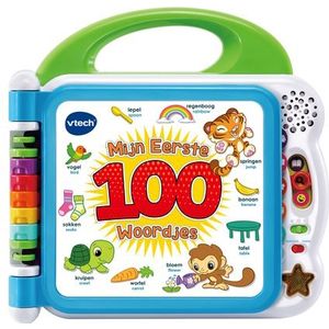 VTech - Mijn Eerste 100 Woordjes Boek - Educatief Speelgoed - Nederlands & Engels Gesproken