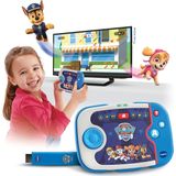 VTech - Paw Patrol, ABC Smile TV, mijn eerste educatieve tv-console, spel- en leerconsole met draadloze controller, HDMI-stick, cadeau voor kinderen van 3 jaar tot 7 jaar - inhoud in het Frans
