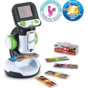 VTech Mijn Interactieve Video Microscoop voor Kinderen - Educatief & Interactief Speelgoed - Maak Kennis met de Microscopisch Kleine Wereld - Cadeau - Vanaf 7 Jaar