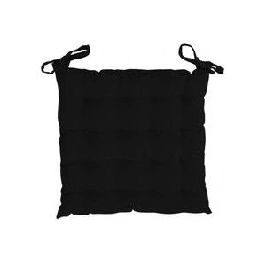 Soleil d'Ocre Bohemen Bovenstaande van Chaise, Polyester, Zwart, 40 x 40 x 5 cm