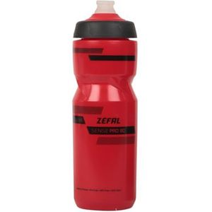 ZEFAL Sense Pro Waterfles voor fiets/sport, premium en waterdicht, uniseks, volwassenen, rood/zwart, 650 en 800 ml