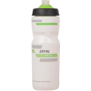 ZEFAL Sense Pro - Waterfles voor fiets/sport, 650 en 800 ml, premium en waterdicht, uniseks, volwassenen, wit/groen, 80 cl