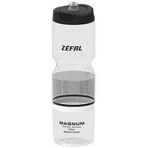 Zefal Magnum Drinkfles voor volwassenen, uniseks, transparant/zwart, 975 ml