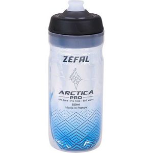 Zéfal Arctica Pro 55 Drinkfles voor volwassenen, uniseks, zilver/blauw, 550 ml