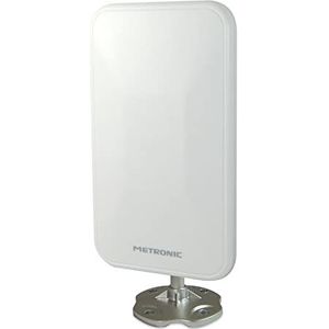 Metronic 415981 Outdoor Antenne XP 94 4K Dab+ UHD Compacte DVBT/DVT2 Bescherming 5G Wit