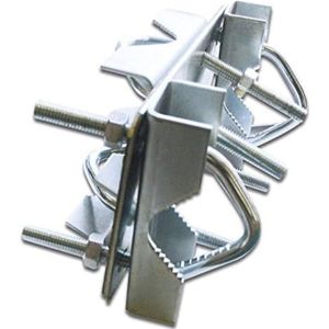 Metronic 450351 bevestigingsaccessoires universele bevestiging mat kruis galv staal voor mat D20 tot 50 mm