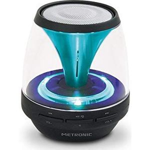 Metronic 477072 Spark/draadloze bluetooth-luidspreker, met lichteffecten, zwart