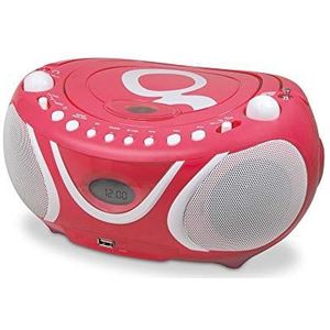 Gulli 477148 CD-MP3-speler met USB-aansluiting, roze