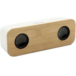 Mooov 10 W Bamboo BT draadloze stereo draagbare luidspreker