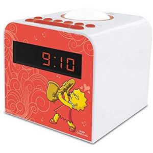 METRONIC 477444 Lisa Simpson kinderwekker - rood en wit rood
