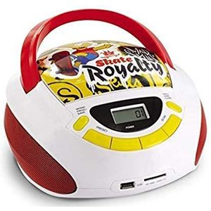 Metronic Simpsons, 477454 CD-speler voor kinderen, met USB-/AUX-IN-poort, rood/wit