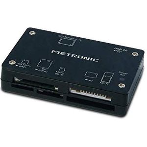 METRONIC Spiraalboor multiformaatkaartlezer USB 2.0 17 in 1 480 Mbps