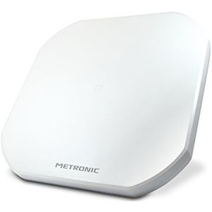 Metronic - Platte Satellietschotel - Wit - Geïntegreerde Dubbele LNB - Digitale Ontvangst