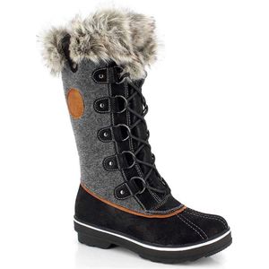 KIMBERFEEL Sissi Sneeuw Laarzen - Charcoal Grey - Dames - EU 39