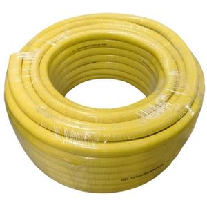 Alfaflex geweven waterslang 1” (=25MM) – 50mtr rol - kleur geel - type hobby
