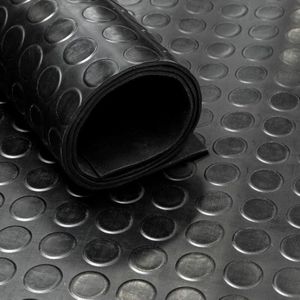 Rubbermat op rol - Noppen 3 mm - Breedte 120 cm -Rubber loper - Per Strekkende Meter
