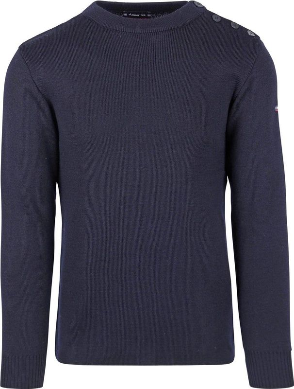 Armor-Lux Fouesnant Trui Wol Navy - Heren